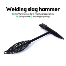 Welding Slag Removal Hammer with Coil Spring Handle | Heavy Duty Chipping Tool for Slag & Spatter Cleaning (1 Pc)