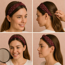 Women's Polka Dot Fabric Knot Hairband – Stylish & Comfortable (1 Pc)