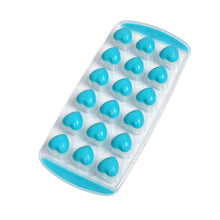 Easy Push Premium -UP ice Tray, With Flexible Silicon Bottom, Heart Shape 18 Cube Trays