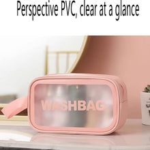 Cosmetic Pouch, Make up Bag for Home & Travel, Toiletry Bag for Cosmetics, Brushes, Accessories Set of 3 Small, Medium & Big - Wash Bag