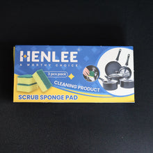 Scrub Sponge 2 in 1 PAD for Kitchen, Sink, Bathroom Cleaning Scrubber (3 Pc)