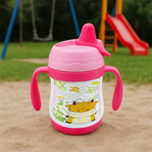 Vacuum Stainless Steel Water Bottle With Carry Handle & Straw Fridge Water Bottle Double Wall, Leak Proof, Rust Proof, Cold & Hot | Leak Proof | Office Bottle | Gym | Home | Kitchen | Hiking | Trekking | Travel Bottle, Tumbler (280 ML)