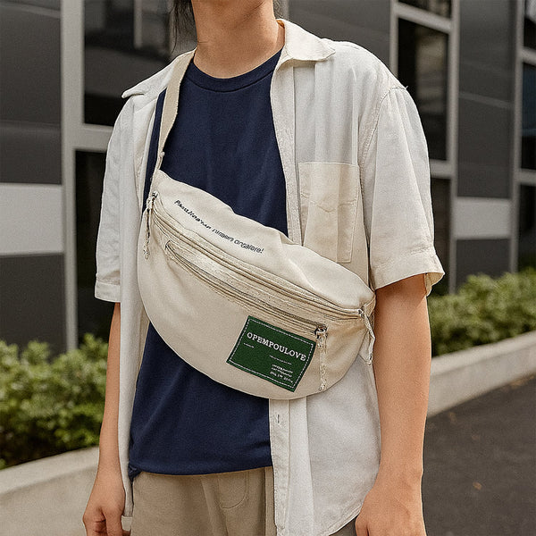 Waist Bags For Men Women-Premium Stitching, Zippers Bag, Waterproof pocket, safe-Large Pack for Hiking Travel Camping Running Sports Outdoors, With Adjustable Strap Bag (Mix Design | 1 Pc)