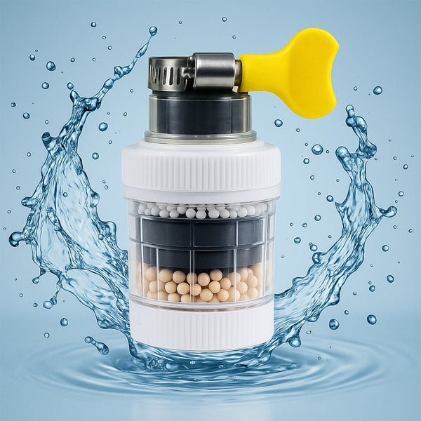 Kitchen Faucet Water Filter Tap Purifier - 4 Layer Activated Carbon for Clean Water